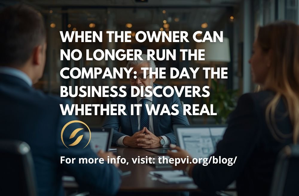 When the Owner Can No Longer Run the Company: The Day the Business Discovers Whether It Was Real