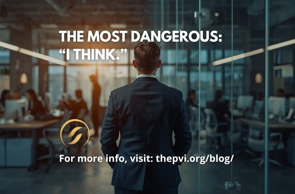 The Most Dangerous: “I Think.”